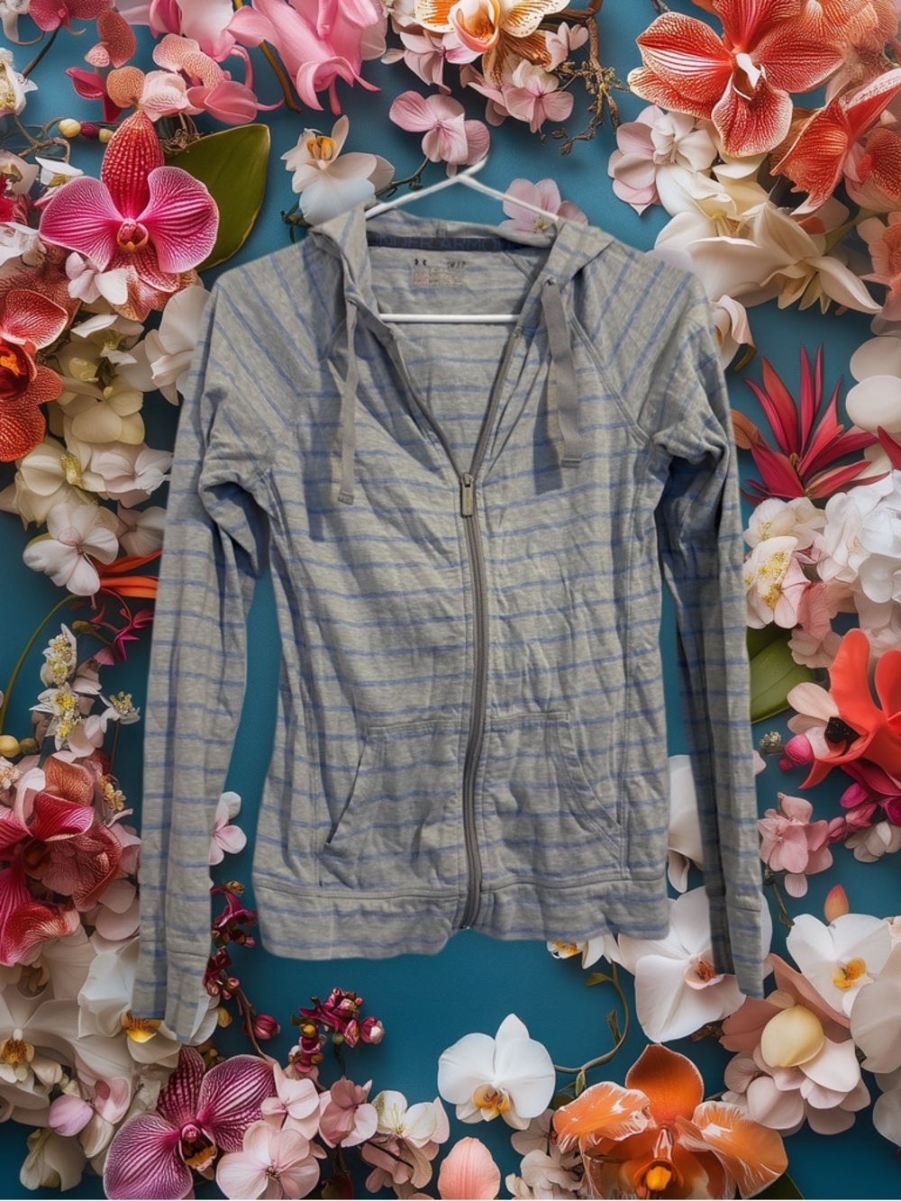 Under Armour Semi-Fitted Stripped Lightweight Jacket - Athletic Zip Up